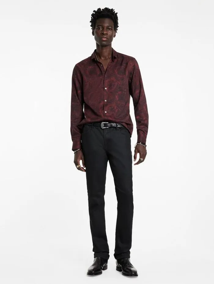 Shirts Men John Varvatos ORCHARD SHIRT Berry