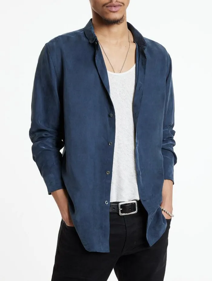 Shirts Men John Varvatos ORCHARD SHIRT Black