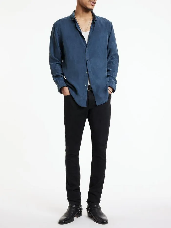 Shirts Men John Varvatos ORCHARD SHIRT Black