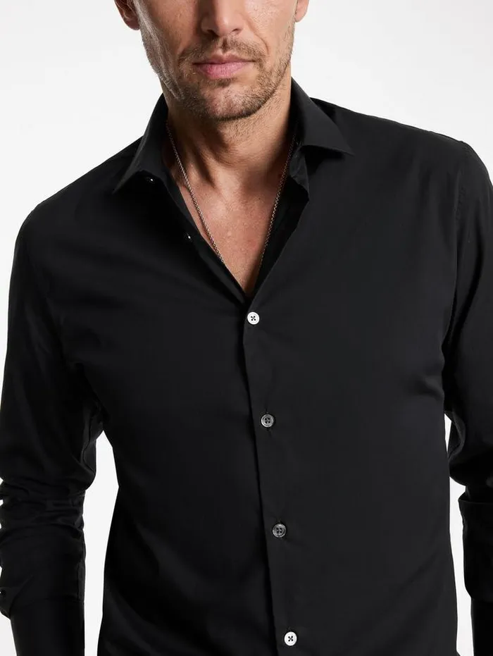 Shirts Men John Varvatos STELLA DRESS SHIRT Black