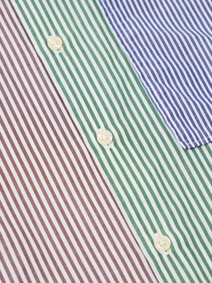 Shirts Men Universal Works Universal Works Square Pocket Shirt In Multi Classic Stripes