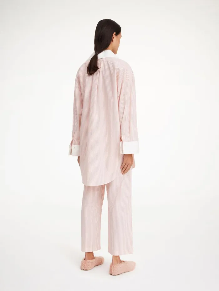 Shirts Women By Malene Birger Maye Organic Cotton Shirt Skinny Stripe Diva