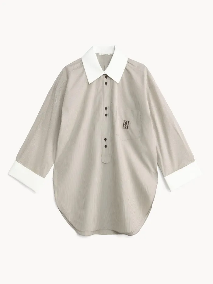 Shirts Women By Malene Birger Maye Organic Cotton Shirt Warm Brown