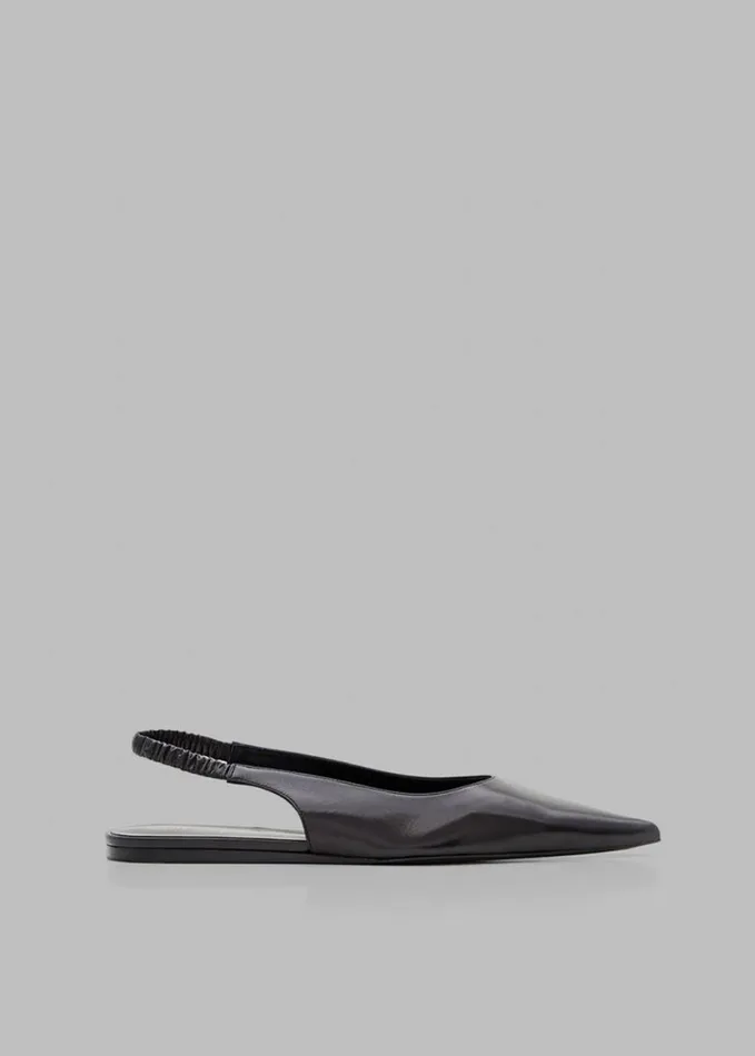 Shoes Women The Frankie Shop Proenza Schouler Spike Slingback Flats 8211 Black