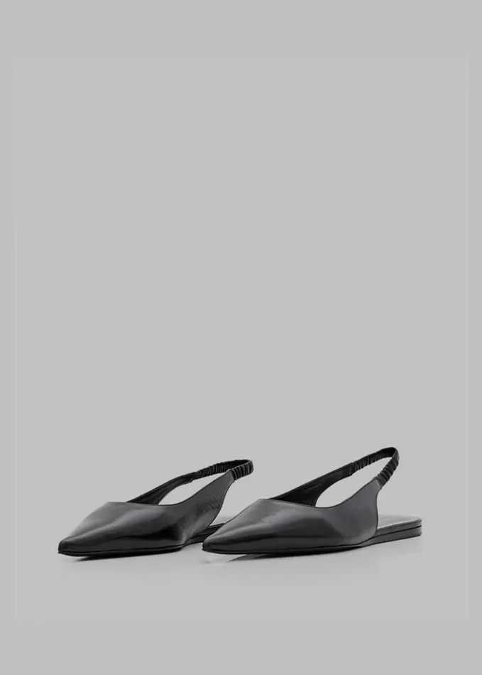 Shoes Women The Frankie Shop Proenza Schouler Spike Slingback Flats 8211 Black