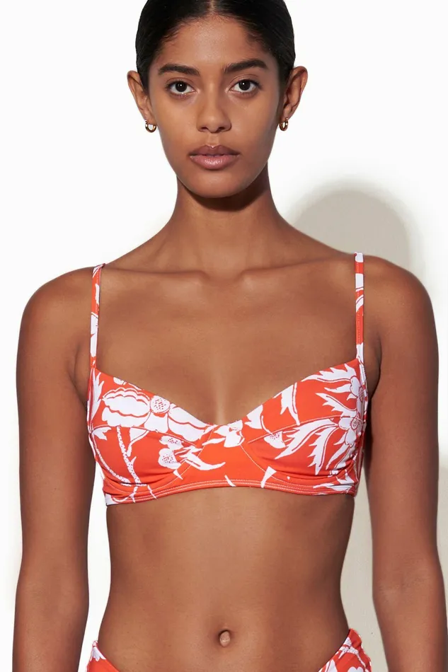 Shop Bikini Tops Mara Hoffman Lua Bikini Top Orange