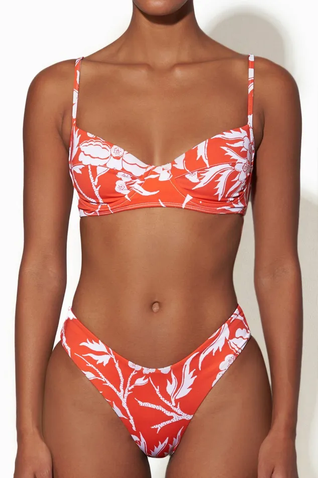 Shop Bikini Tops Mara Hoffman Lua Bikini Top Orange
