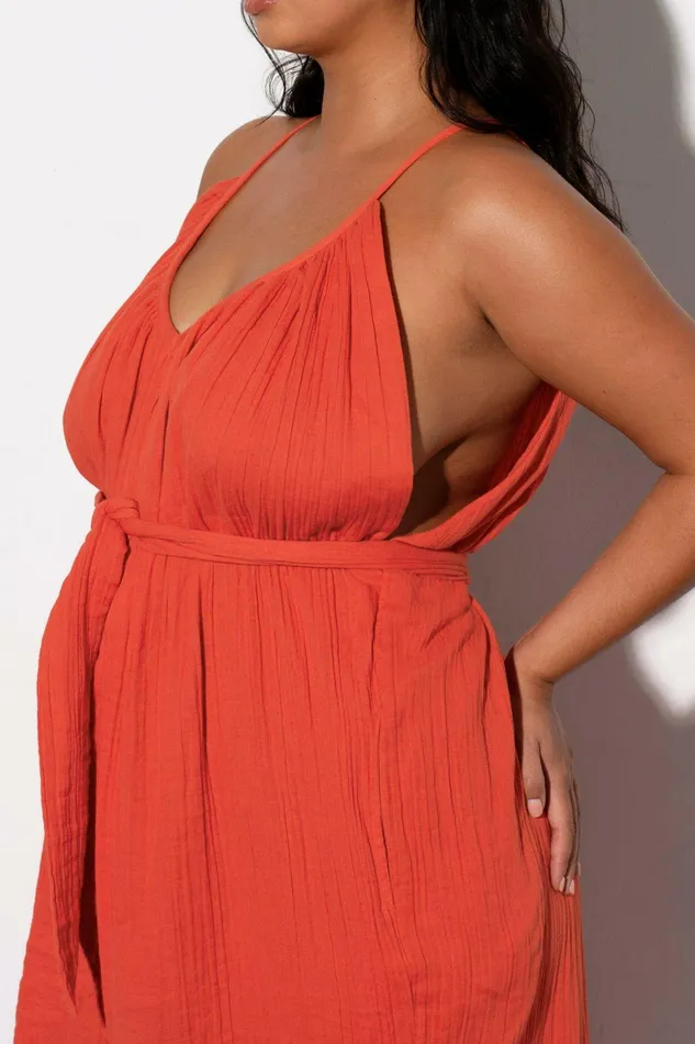 Shop Dresses Mara Hoffman Sydney Dress Red Shop Dresses Mara Hoffman Sydney Dress Red