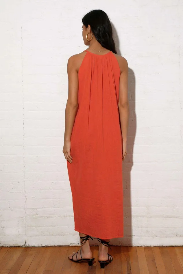 Shop Dresses Mara Hoffman Sydney Dress Red Shop Dresses Mara Hoffman Sydney Dress Red