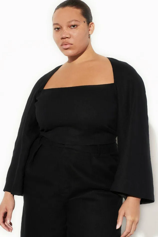 Shop Extended Sizes Mara Hoffman Extended Julia Top Black Shop Extended Sizes Mara Hoffman Extended Julia Top Black