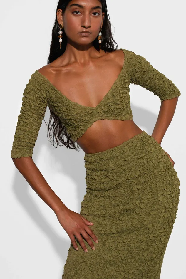 Shop Skirts Mara Hoffman Tavi Skirt Green