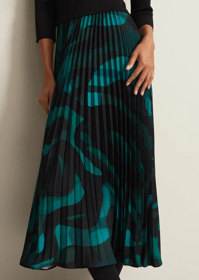 Sia Swirl Print Midi Dress Multicoloured Women Phase Eight Dresses