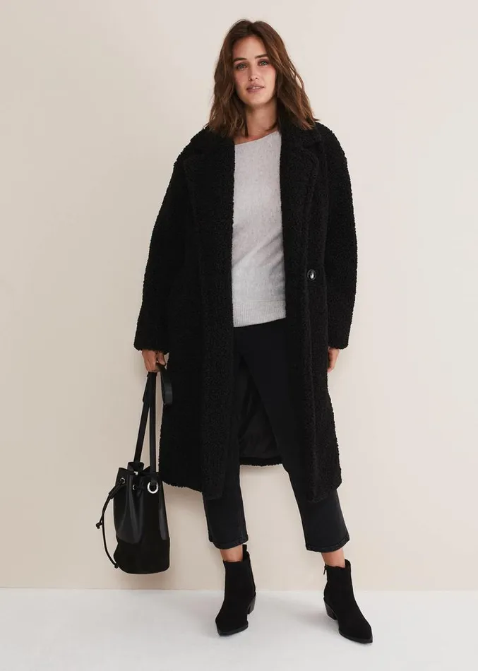 Sienna Wool Cashmere Asymmetric Jumper Mist Grey Women Phase Eight Knitwear