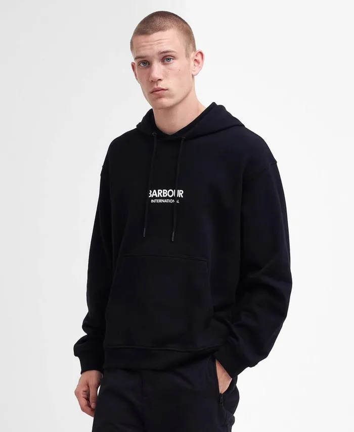 Simons Hoodie Classic Black Men Barbour Hoodies and Sweatshirts
