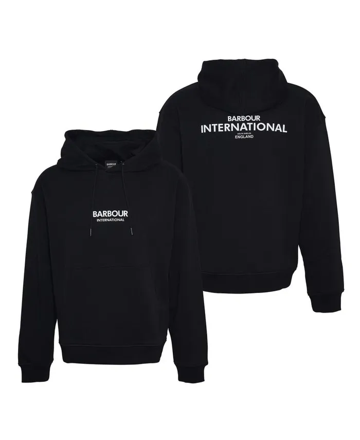 Simons Hoodie Classic Black Men Barbour Hoodies and Sweatshirts