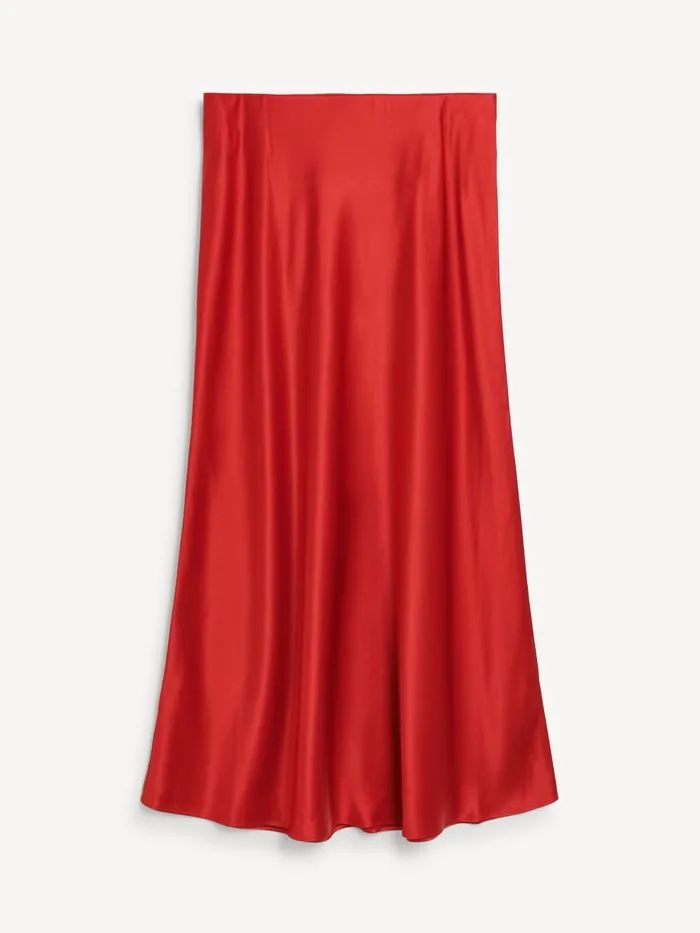 Skirts Women By Malene Birger Boshan Midi Skirt Dark Chilli
