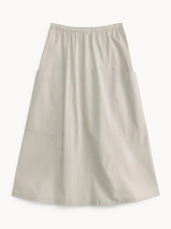 Skirts Women By Malene Birger Catterine Organic Cotton Maxi Skirt Warm Brown