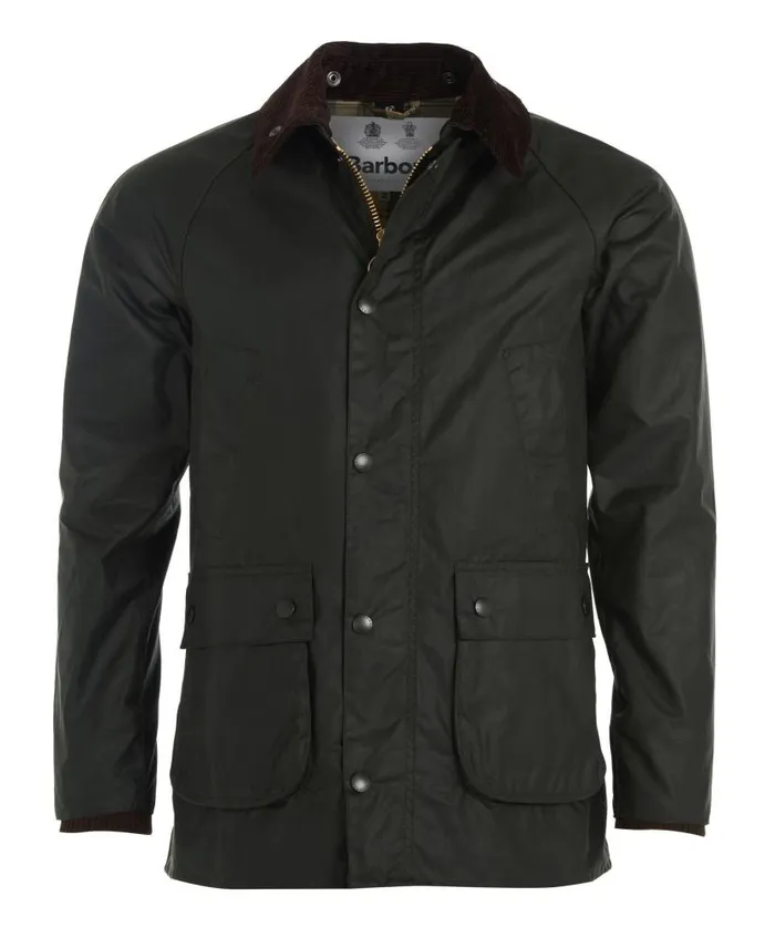 SL Bedale Waxed Cotton Jacket Black Men Barbour Waxed Jackets