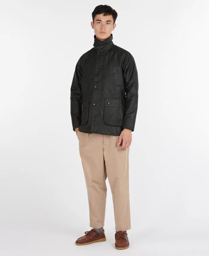 SL Bedale Waxed Cotton Jacket Black Men Barbour Waxed Jackets