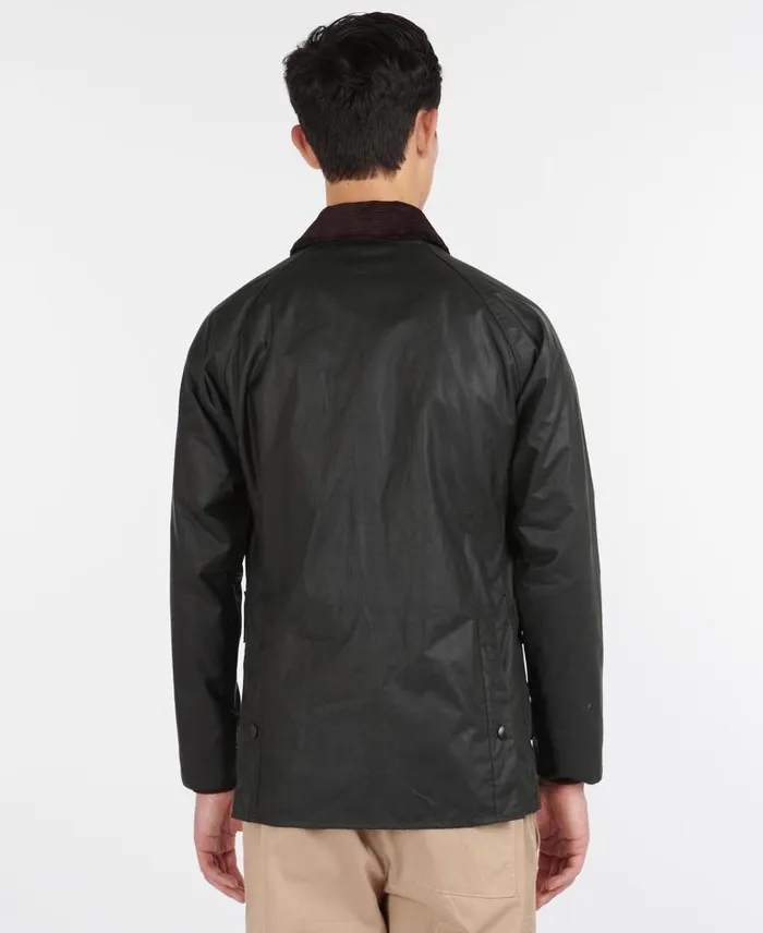 SL Bedale Waxed Cotton Jacket Black Men Barbour Waxed Jackets