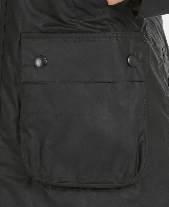 SL Bedale Waxed Cotton Jacket Black Men Barbour Waxed Jackets