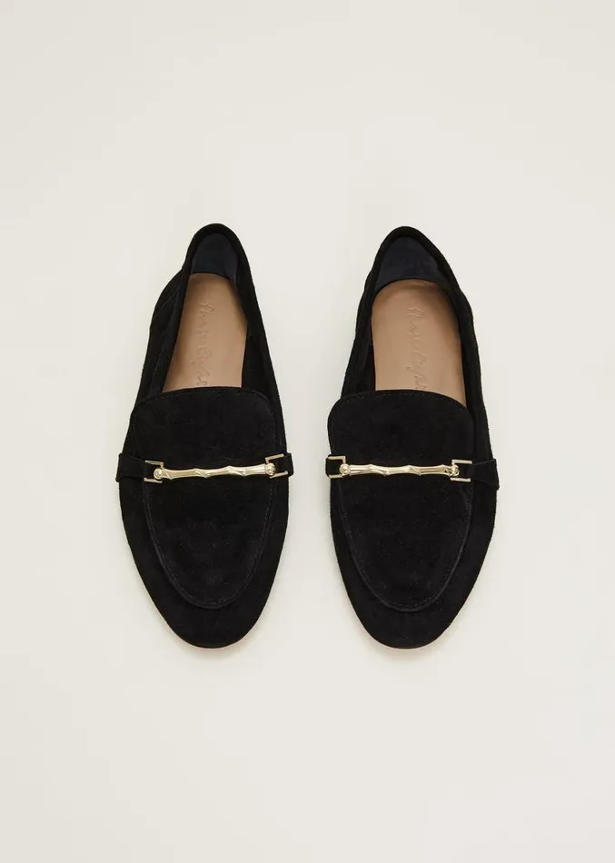 Smart Trim Loafer Black Women Phase Eight Flats