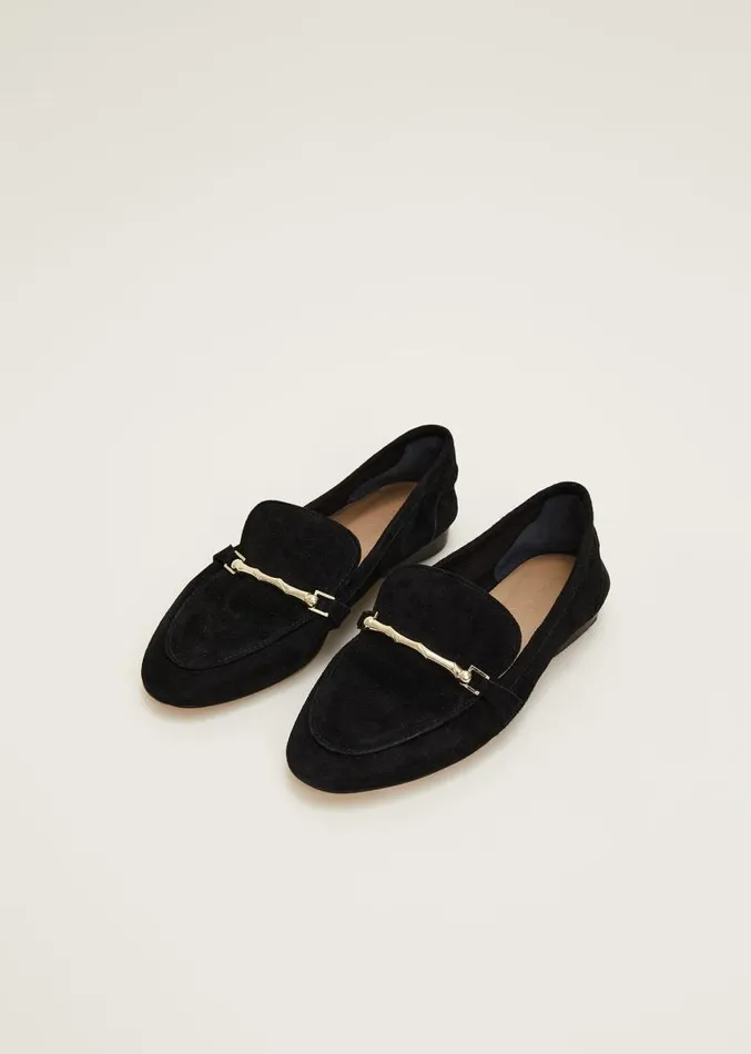 Smart Trim Loafer Black Women Phase Eight Flats