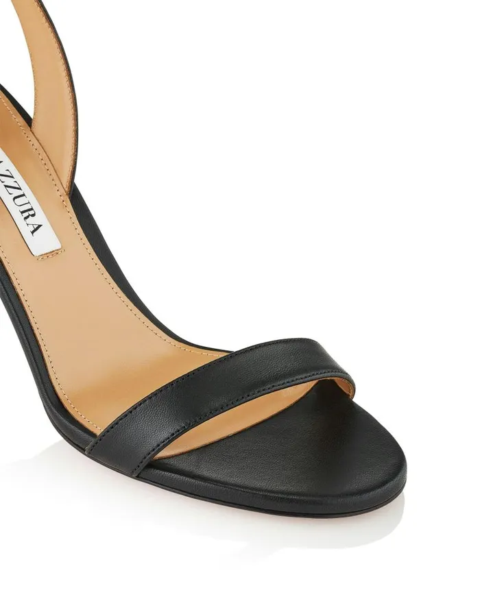 So Nude Block Sandal 85 Black Women Aquazzura Sandals So Nude Block Sandal 85 Black Women Aquazzura Sandals