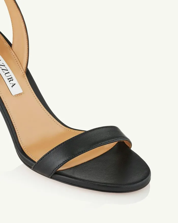 So Nude Block Sandal 85 Black Women Aquazzura Sandals So Nude Block Sandal 85 Black Women Aquazzura Sandals