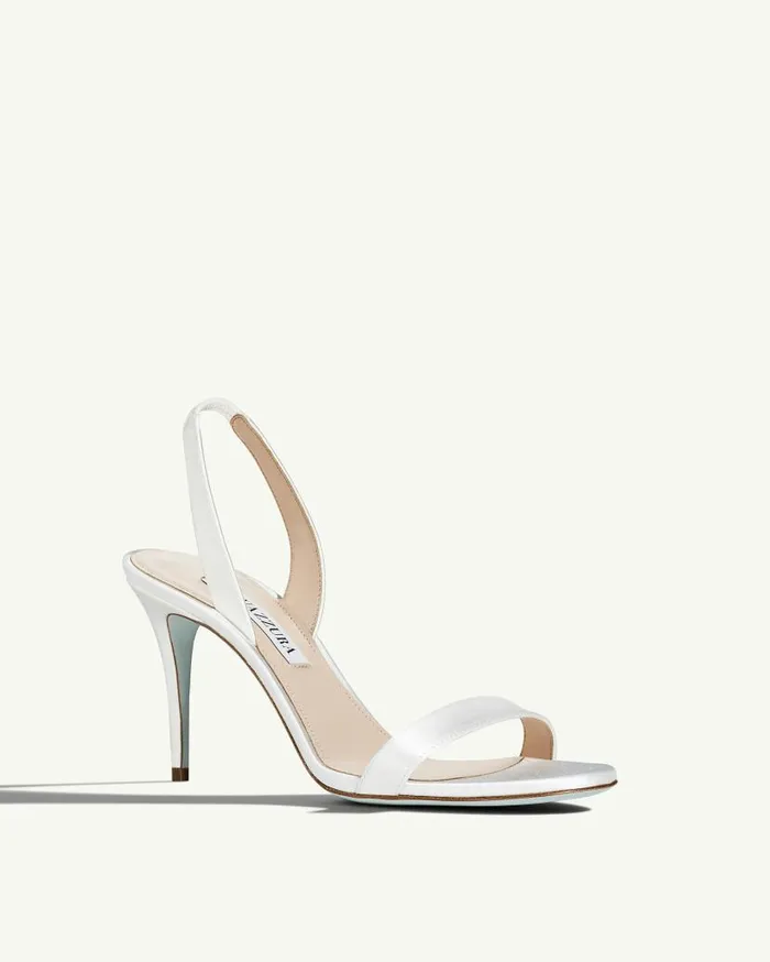 So Nude Sandal 85 White Women Aquazzura Bridal