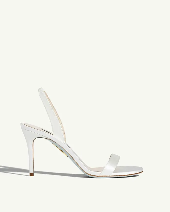 So Nude Sandal 85 White Women Aquazzura Bridal So Nude Sandal 85 White Women Aquazzura Bridal