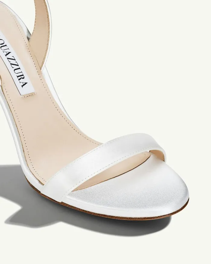 So Nude Sandal 85 White Women Aquazzura Bridal So Nude Sandal 85 White Women Aquazzura Bridal