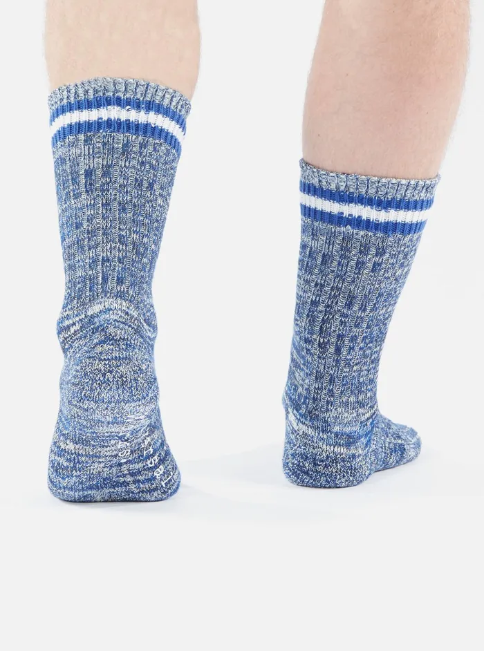 Socks Men Universal Works Universal Works Everyday Stripe Sock In Navy Cotton Socks Men Universal Works Universal Works Everyday Stripe Sock In Navy Cotton