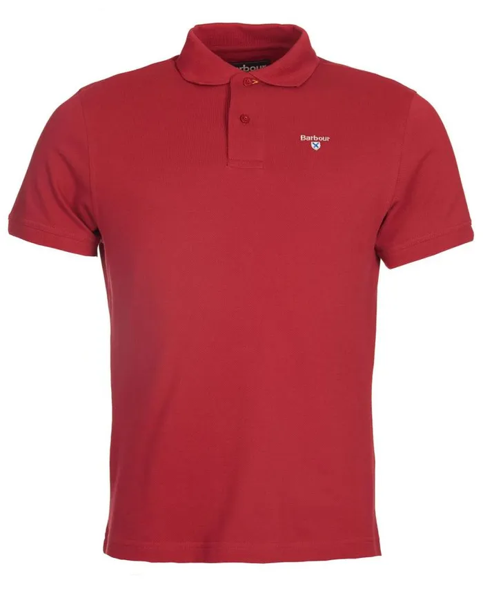 Sports Polo Shirt Atlantic Blue Men Barbour Polo Shirts