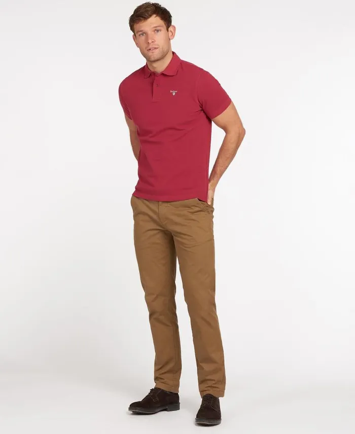 Sports Polo Shirt Atlantic Blue Men Barbour Polo Shirts