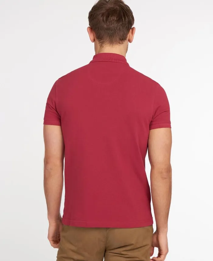 Sports Polo Shirt Atlantic Blue Men Barbour Polo Shirts