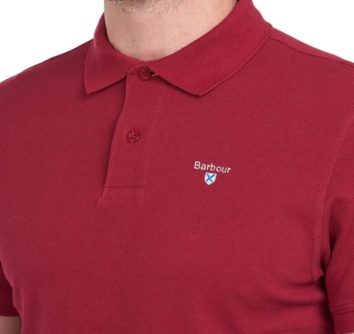 Sports Polo Shirt Atlantic Blue Men Barbour Polo Shirts
