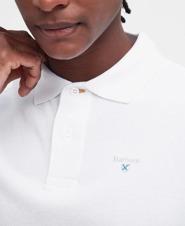 Sports Polo Shirt Atlantic Blue Men Barbour Polo Shirts