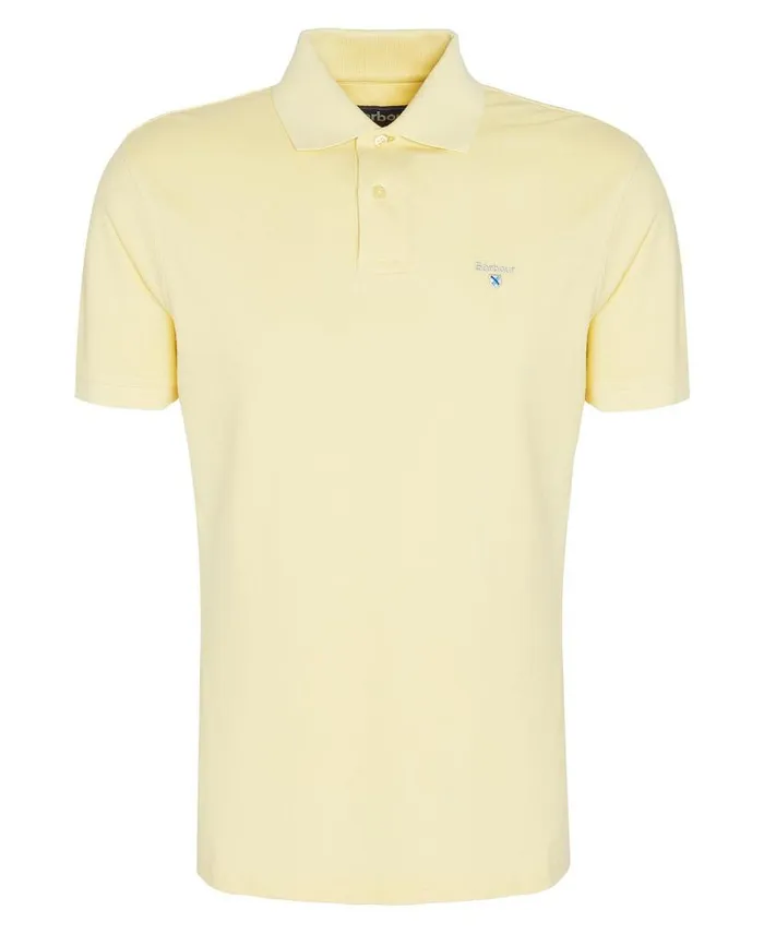 Sports Polo Shirt Grey Marl Men Barbour Polo Shirts
