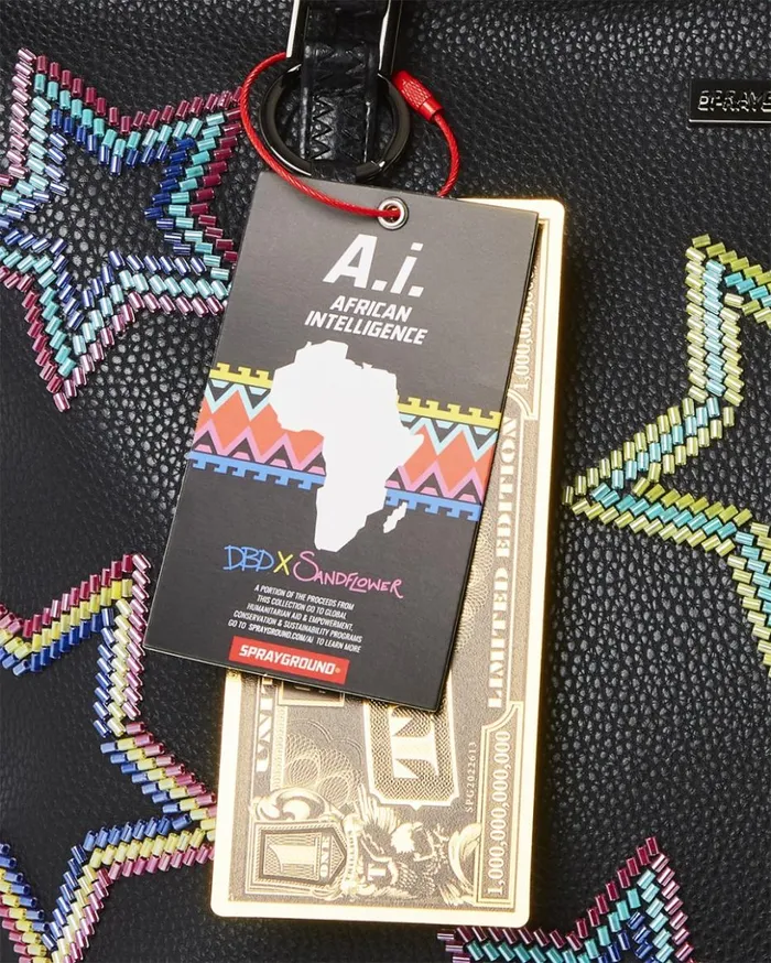 STAR RACER AI7 SANDFLOWER COLLAB BEADED TOTE Bags SPRAYGROUND