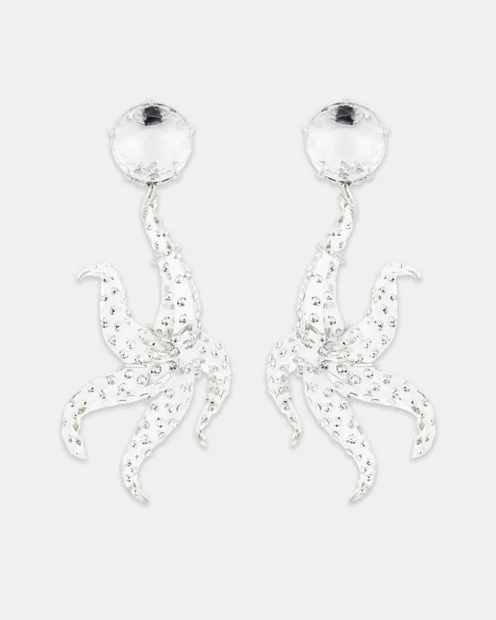Starfish Earrings White Women Aquazzura Jewelry