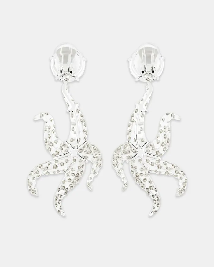 Starfish Earrings White Women Aquazzura Jewelry