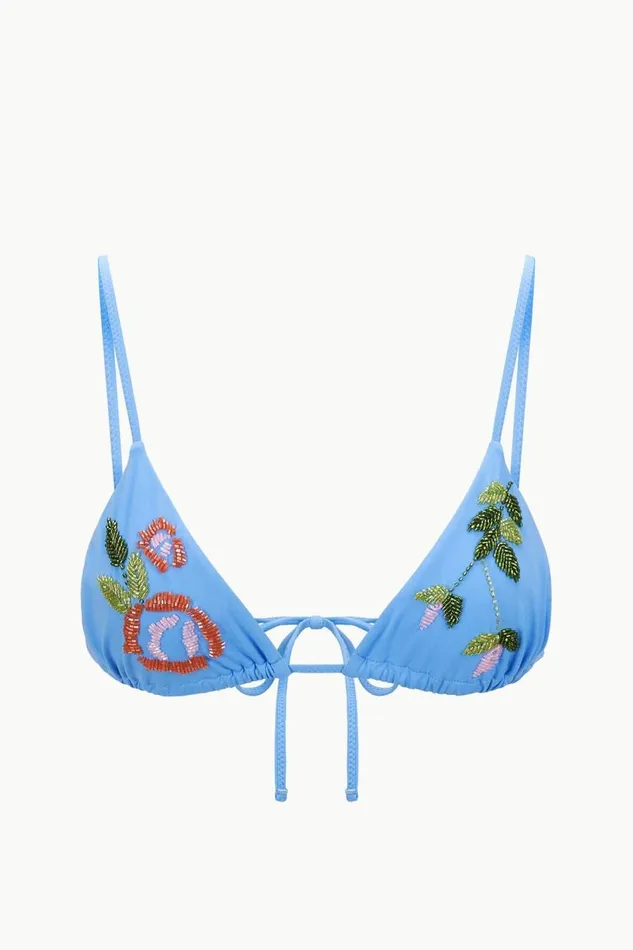 STAUD Bikinis Women STAUD VAL BIKINI TOP DIAMOND ROSE