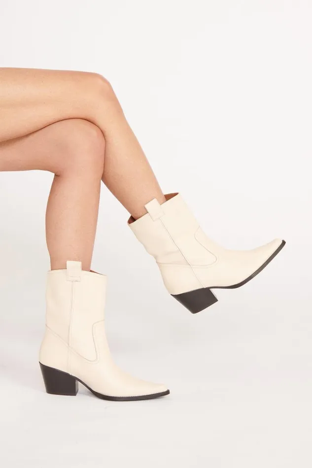 STAUD Boots Women STAUD JUNE BOOT CREAM