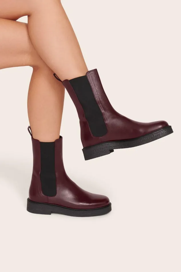STAUD Boots Women STAUD PALAMINO BOOT PLUM BLACK STAUD Boots Women STAUD PALAMINO BOOT PLUM BLACK