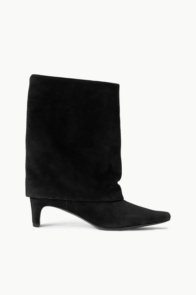 STAUD Boots Women STAUD WALLY FOLDOVER BOOT BLACK