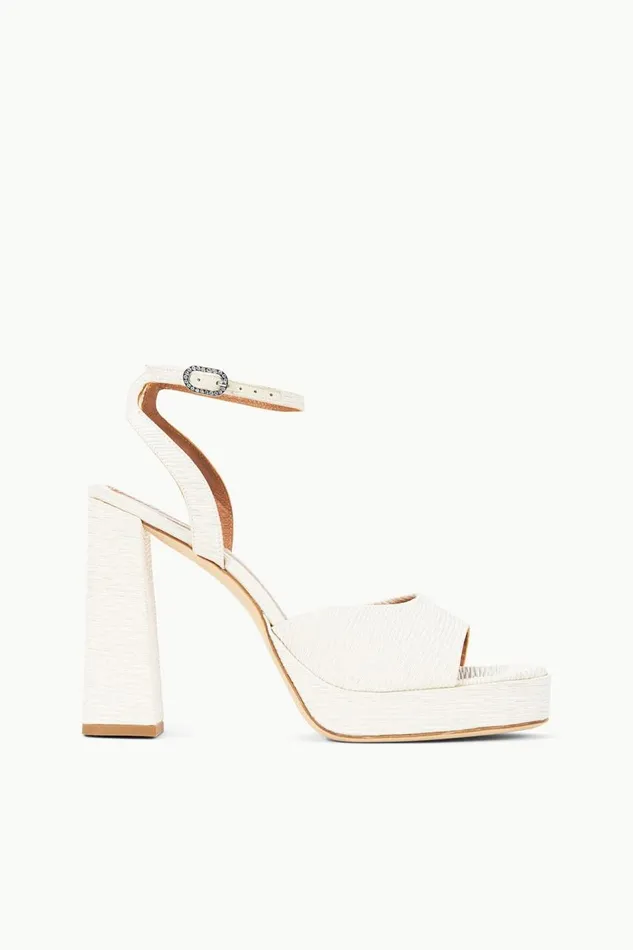 STAUD Bridal Women STAUD SOLANGE PLATFORM WHITE