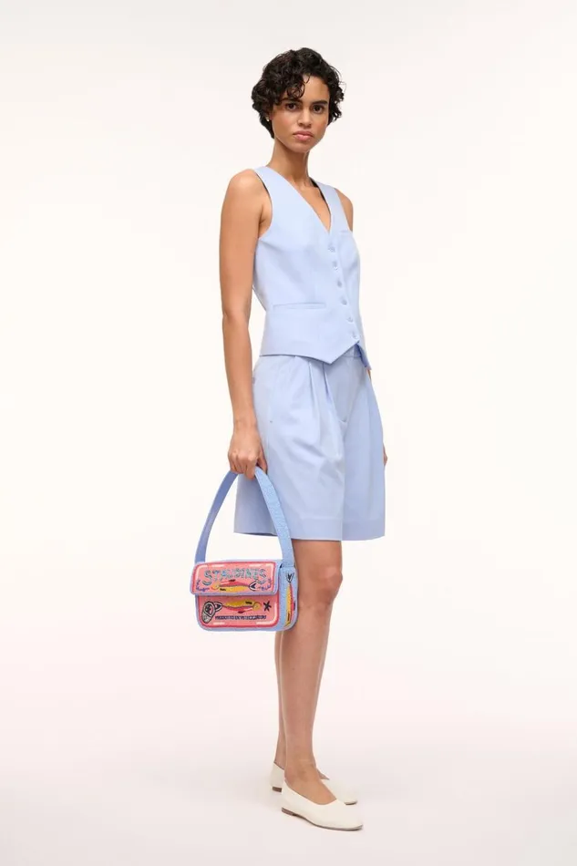 STAUD Bridal Women STAUD TOMMY BEADED BAG STAUDINES PINK STAUD Bridal Women STAUD TOMMY BEADED BAG STAUDINES PINK