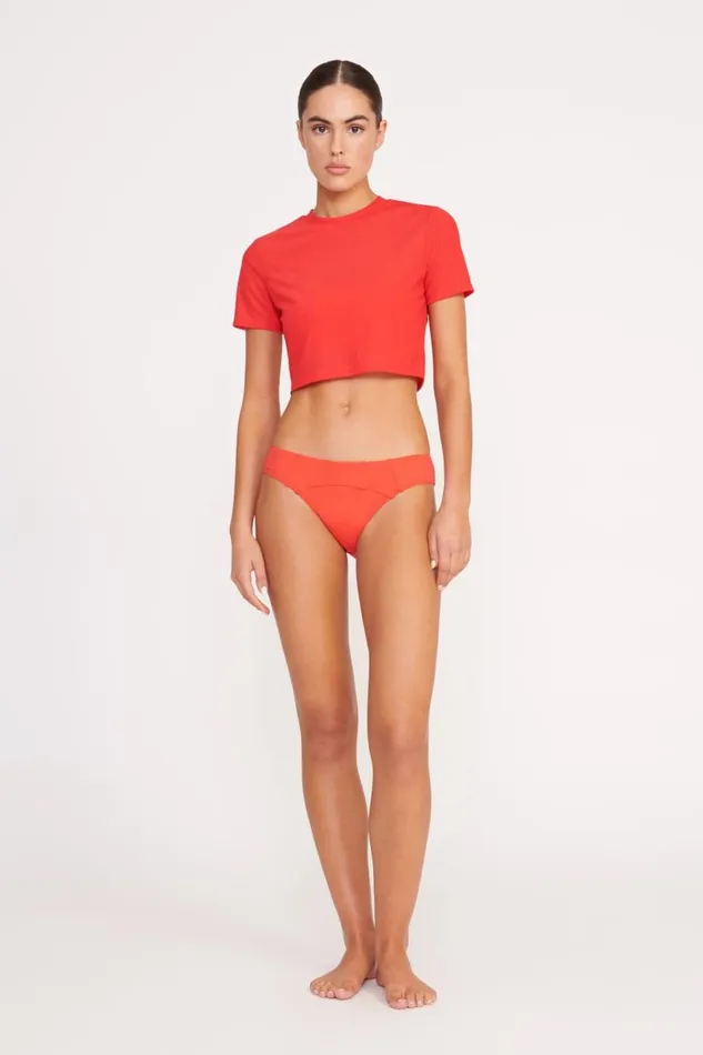 STAUD CoverUps Women STAUD FERNANDA TOP RED ROSE
