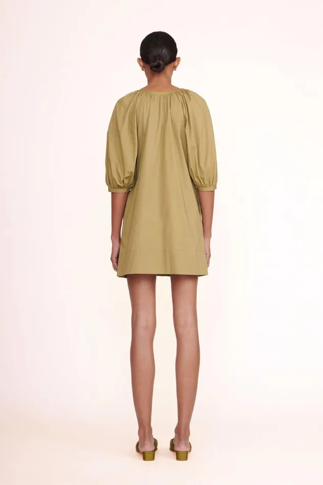 STAUD Dresses Women MINI VINCENT DRESS KHAKI STAUD Dresses Women MINI VINCENT DRESS KHAKI